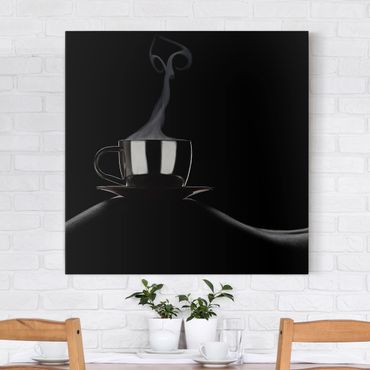Impression sur toile - Coffee in Bed
