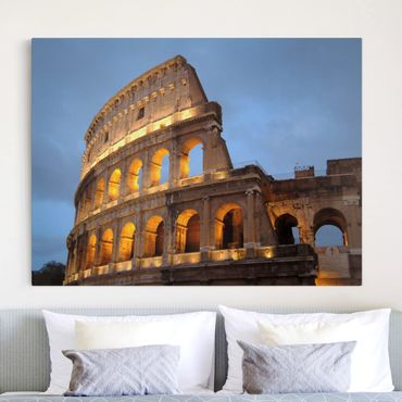 Impression sur toile - Colosseum At Night