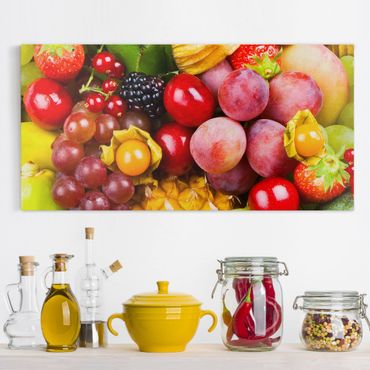 Impression sur toile - Colourful Exotic Fruits
