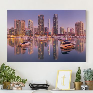 Impression sur toile - Dubai Skyline And Marina