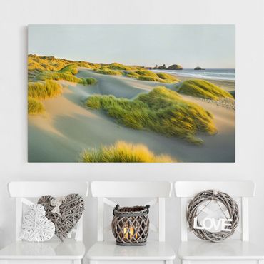 Impression sur toile - Dunes And Grasses At The Sea