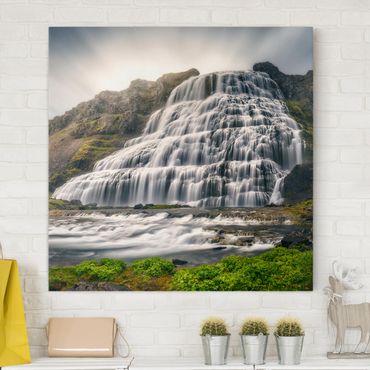 Impression sur toile - Dynjandi Waterfall