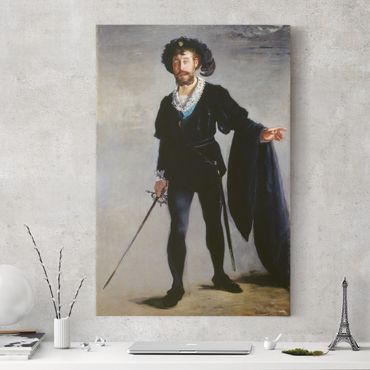 Impression sur toile - Edouard Manet - Jean-Baptiste Faure in the Role of Hamlet
