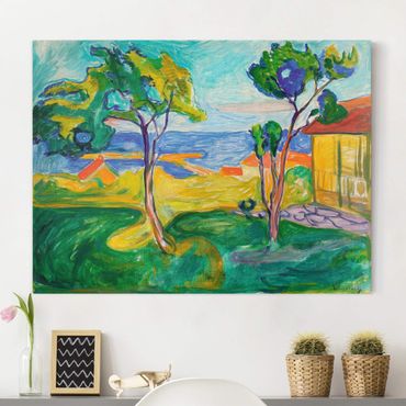 Impression sur toile - Edvard Munch - The Garden In Åsgårdstrand