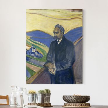 Impression sur toile - Edvard Munch - Portrait of Friedrich Nietzsche