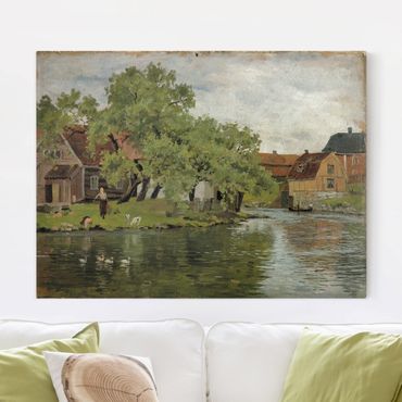Impression sur toile - Edvard Munch - Scene On River Akerselven