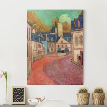 Impression sur toile - Emile Bernard - La Rue Rose à Pont-Aven
