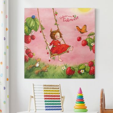 Impression sur toile - Little Strawberry Strawberry Fairy - Tree Swing