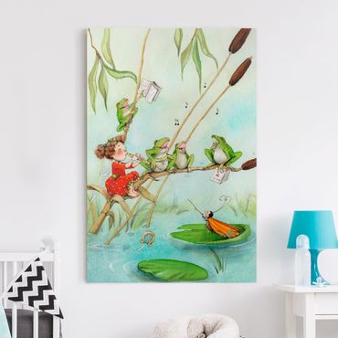 Impression sur toile - Little Strawberry Strawberry Fairy - Frog Concert