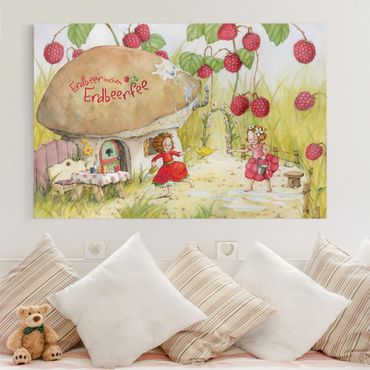 Impression sur toile - Little Strawberry Strawberry Fairy - Under The Raspberry Bush