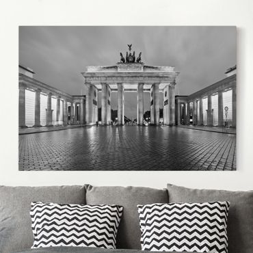 Impression sur toile - Illuminated Brandenburg Gate II
