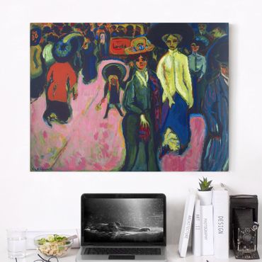 Impression sur toile - Ernst Ludwig Kirchner - Street in Dresden