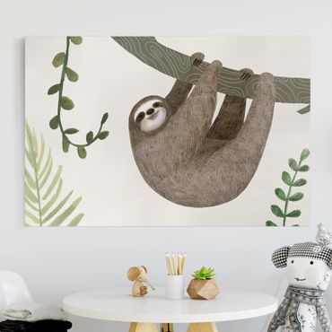 Impression sur toile - Sloth Sayings - Hang