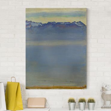 Impression sur toile - Ferdinand Hodler - Lake Geneva with Savoyer Alps