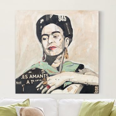 Impression sur toile - Frida Kahlo - Collage No.4