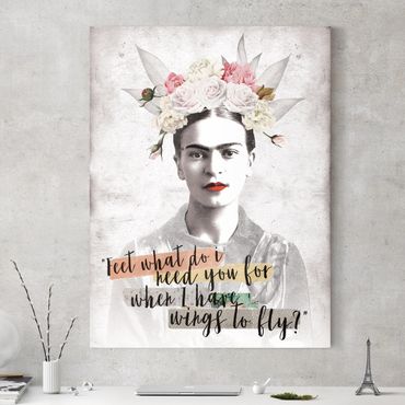 Impression sur toile - Frida Kahlo - Quote