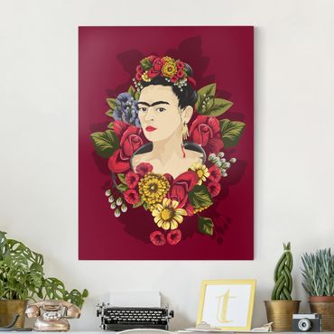 Impression sur toile - Frida Kahlo - Roses
