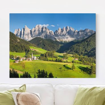 Impression sur toile - Odle In South Tyrol