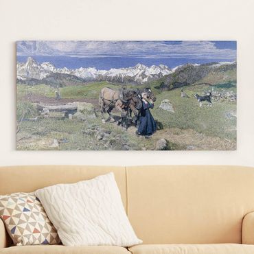 Impression sur toile - Giovanni Segantini - Spring In The Alps