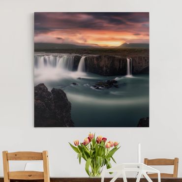 Impression sur toile - Goðafoss Waterfall In Iceland