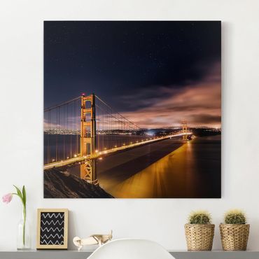 Impression sur toile - Golden Gate To Stars