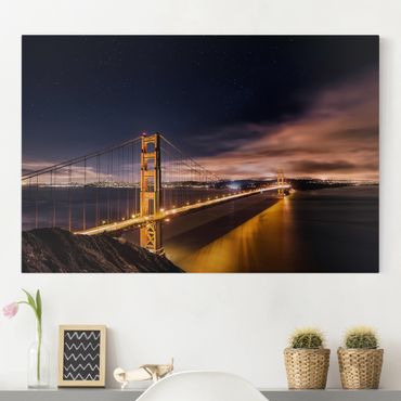 Impression sur toile - Golden Gate To Stars
