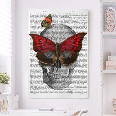 Impression sur toile - Scary Reading - Butterfly Mask