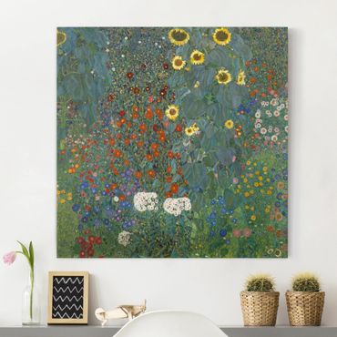 Impression sur toile - Gustav Klimt - Garden Sunflowers