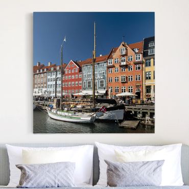 Impression sur toile - Port In Copenhagen