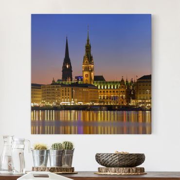 Impression sur toile - Hamburg Panorama