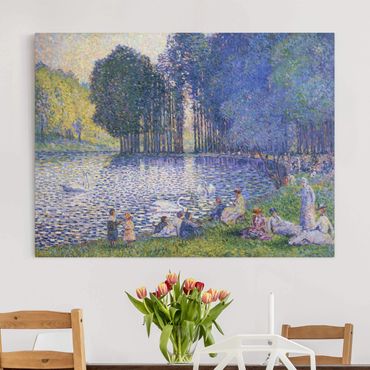 Impression sur toile - Henri Edmond Cross - The Lake In The Bois De Boulogne
