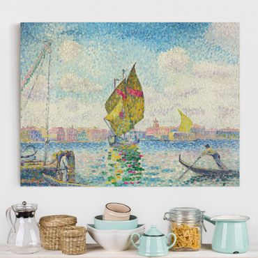 Impression sur toile - Henri Edmond Cross - Sailboats On Giudecca Or Venice, Marine