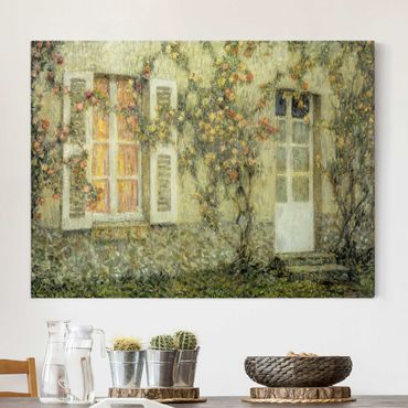Impression sur toile - Henri Le Sidaner - The Rose House