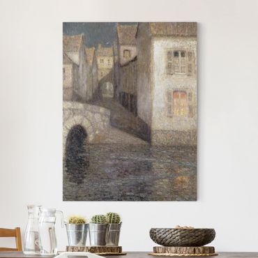 Impression sur toile - Henri Le Sidaner - The House by the River, Chartres