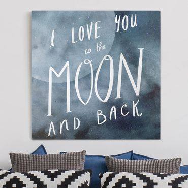Impression sur toile - Heavenly Love - Moon