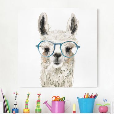 Impression sur toile - Hip Lama With Glasses III