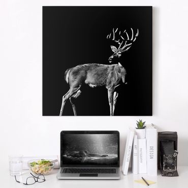 Impression sur toile - Deer In The Dark