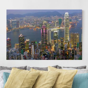 Impression sur toile - Hong Kong Skyline