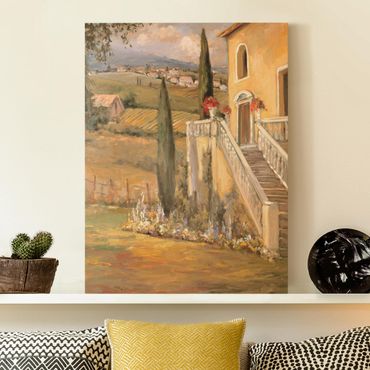 Impression sur toile - Italian Countryside - Porch