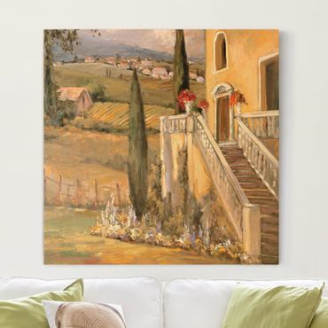 Impression sur toile - Italian Countryside - Porch