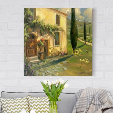 Impression sur toile - Italian Countryside - Cypress