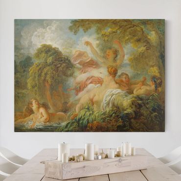 Impression sur toile - Jean Honoré Fragonard - Bathing Girls