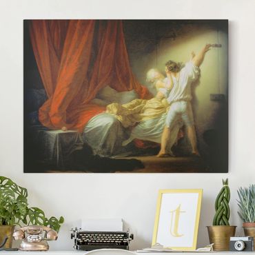 Impression sur toile - Jean Honoré Fragonard - The Bolt