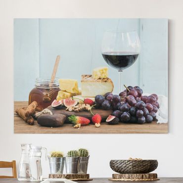 Impression sur toile - Cheese And Wine