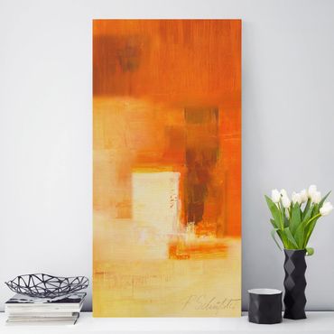 Impression sur toile - Composition In Orange And Brown 03