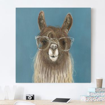 Impression sur toile - Lama With Glasses III