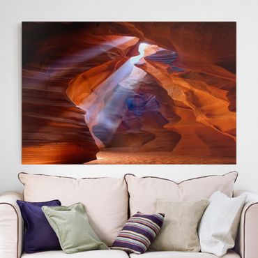 Impression sur toile - Play Of Light In Antelope Canyon