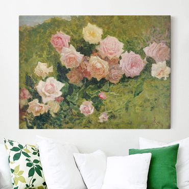 Impression sur toile - Luigi Rossi - A Study Of Roses
