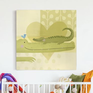 Impression sur toile - Mum And I - Crocodiles