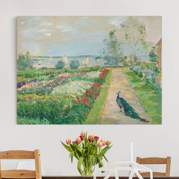 Impression sur toile - Max Slevogt - Flower Garden In New-Cladow